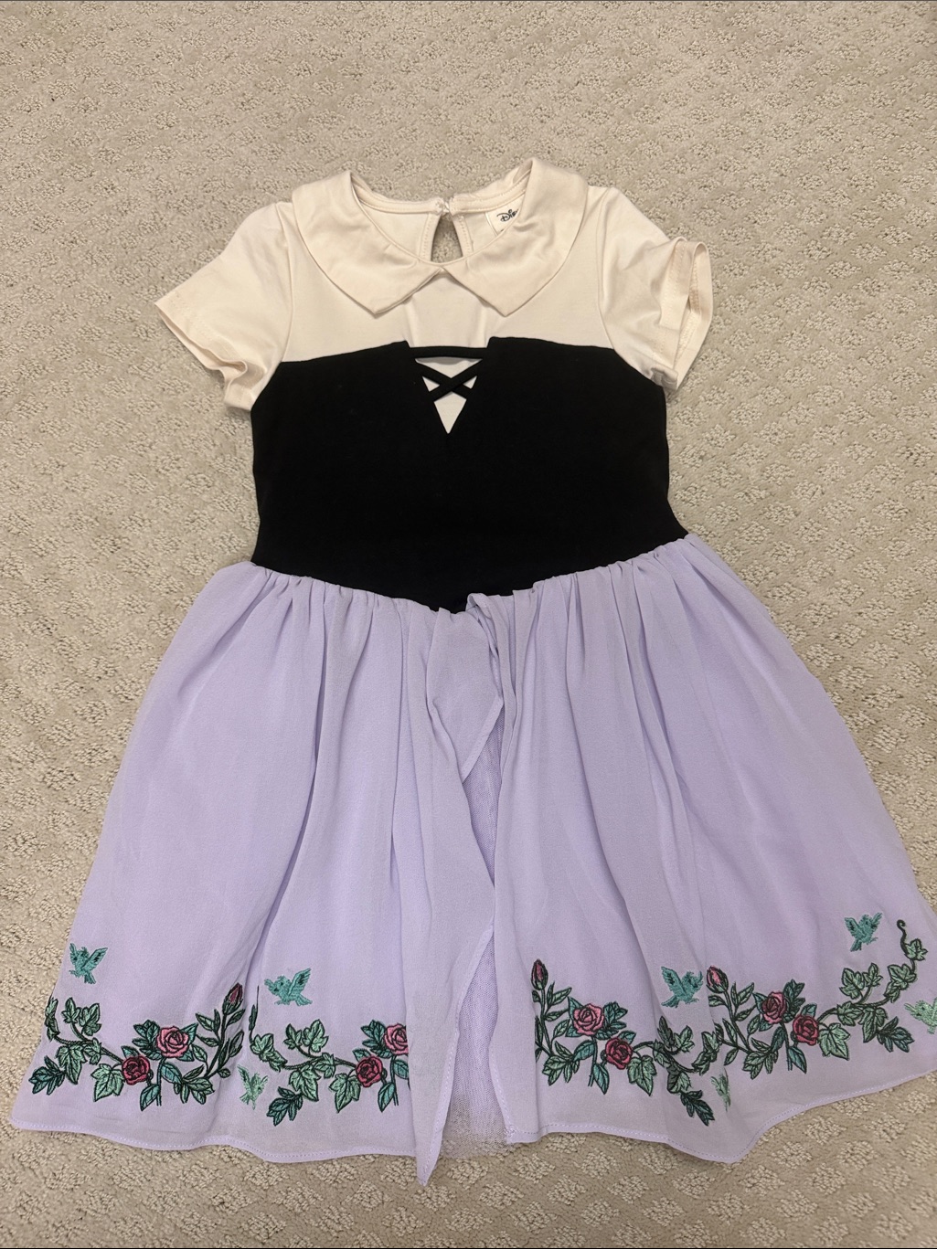 Taylor Joelle X Disney Sleeping Beauty/Briar Rose Lavender Floral Skirt Dress